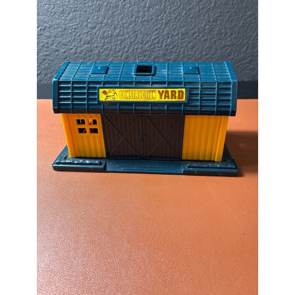 Vintage Ray Toy Building Construction Yard Building Movable Doors